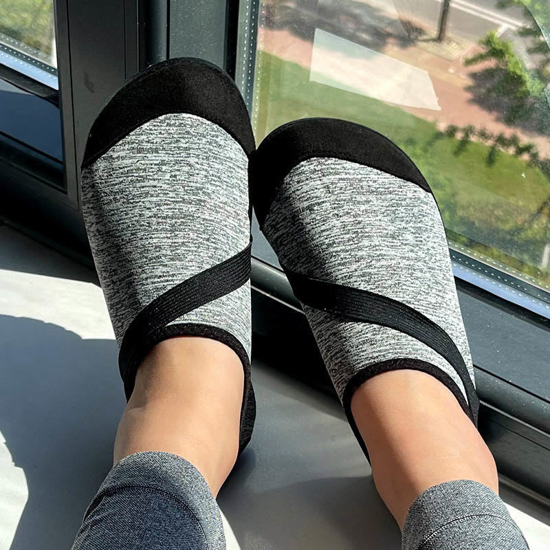Plus Size Indoor Fitness Slipper Socks - Grey - EU43-44(US9-10) - image 6