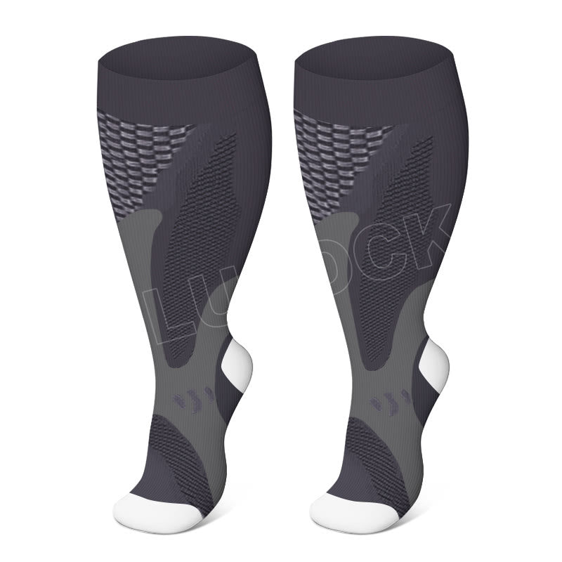 Plus Size Sport Wine Compression Socks 2XL-7XL - image 5