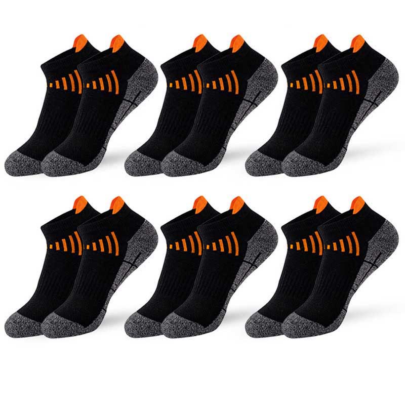 Plus Size Comfort Fit Ankle Compression Socks(6 Pairs) - Black - EU37-45(US4-11) - image 7