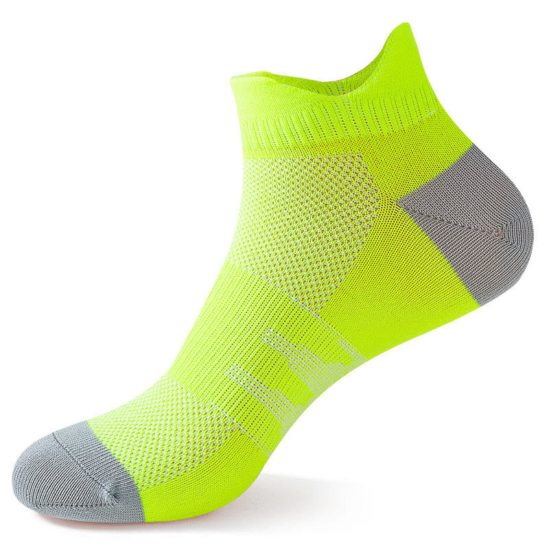 Plus Size Elasticity Mesh Ankle Compression Socks(6 Pairs) - Green - EU40-44(US7-10) - image 9
