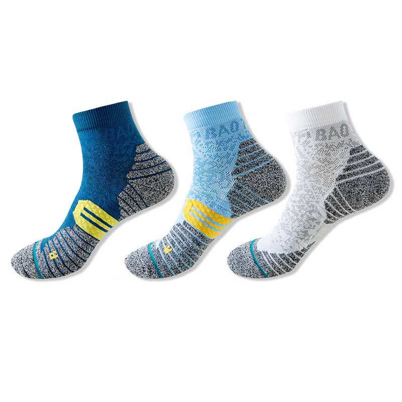 Plus Size Quick Drying Ankle Compression Socks(3 Pairs) - Multicolor B(3 Pairs) - EU40-44(US7-10) - image 14