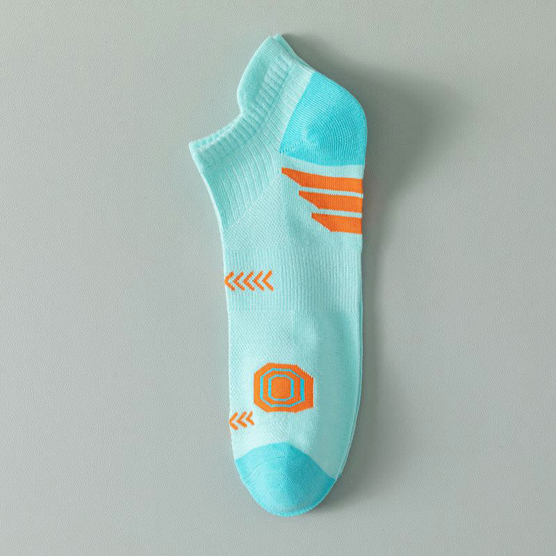 Plus Size Fashion Ankle Compression Socks(5 Pairs) - Light Blue - EU44-49(US10-14) - image 11