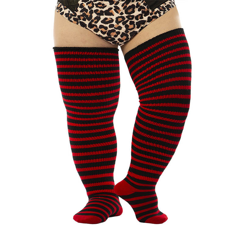 Plus Size Halloween Thigh High Knee Socks - image 6
