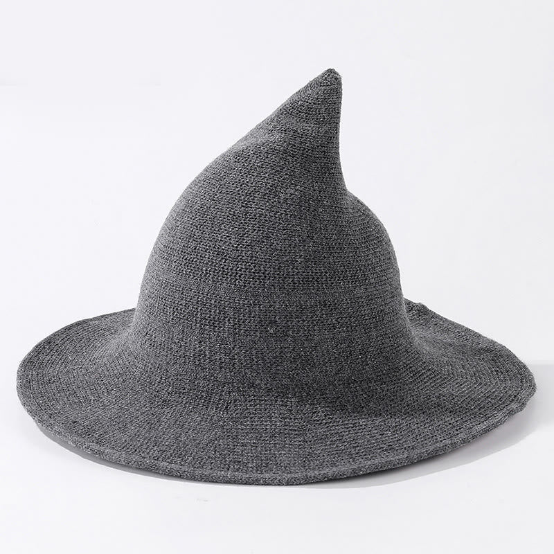 Halloween Solid Color Witch Hat - Dark Grey - One Size - image 11