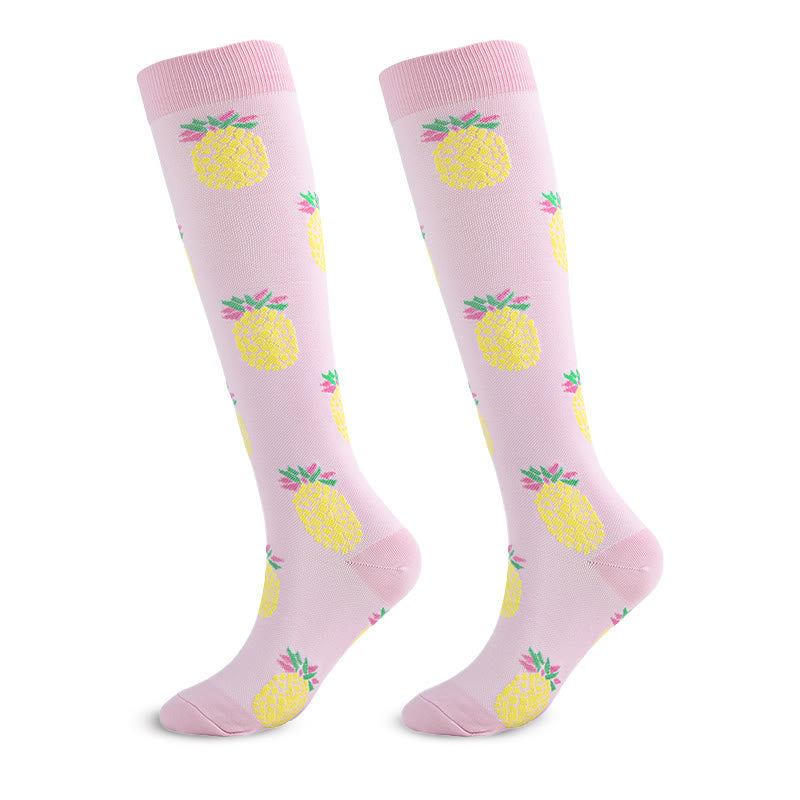 Animal Fruit Knee High Compression Socks(6 Pairs) - image 13