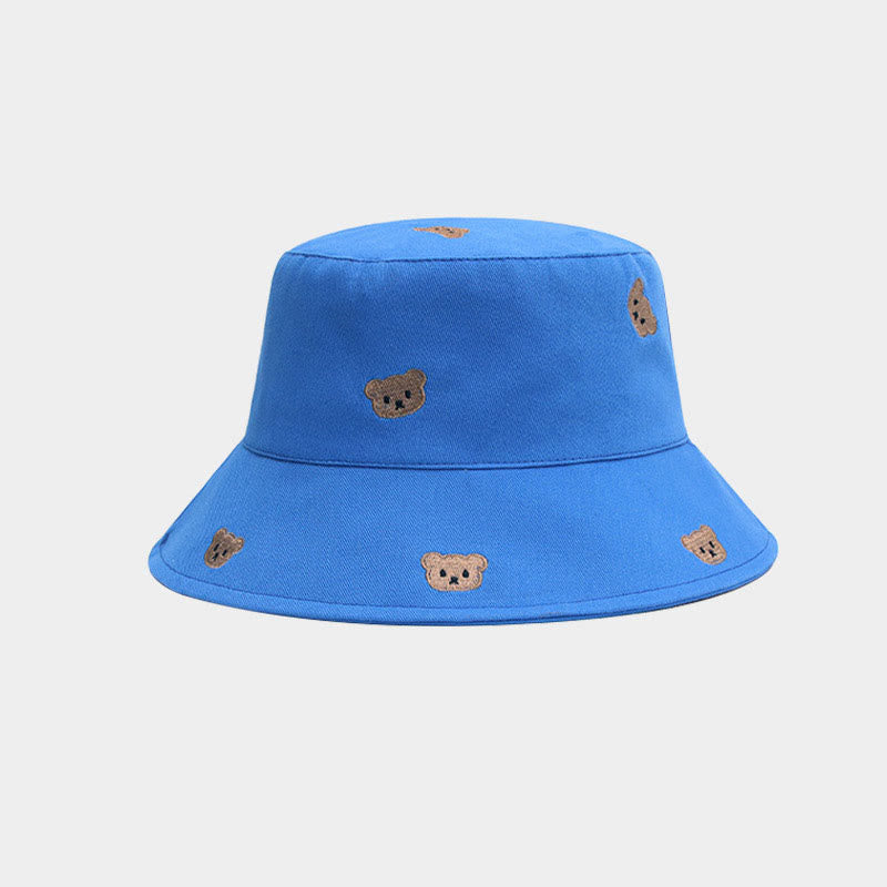 Plus Size Bear Bucket Hat - Blue - One Size - image 4