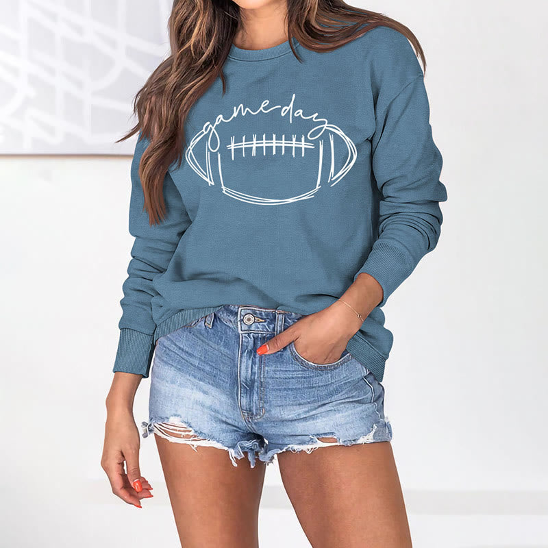 Plus Size White Rugby Print Sweatshirt - image 12