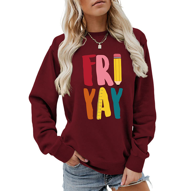 Plus Size Friday Pencil Print Sweatshirt - image 20
