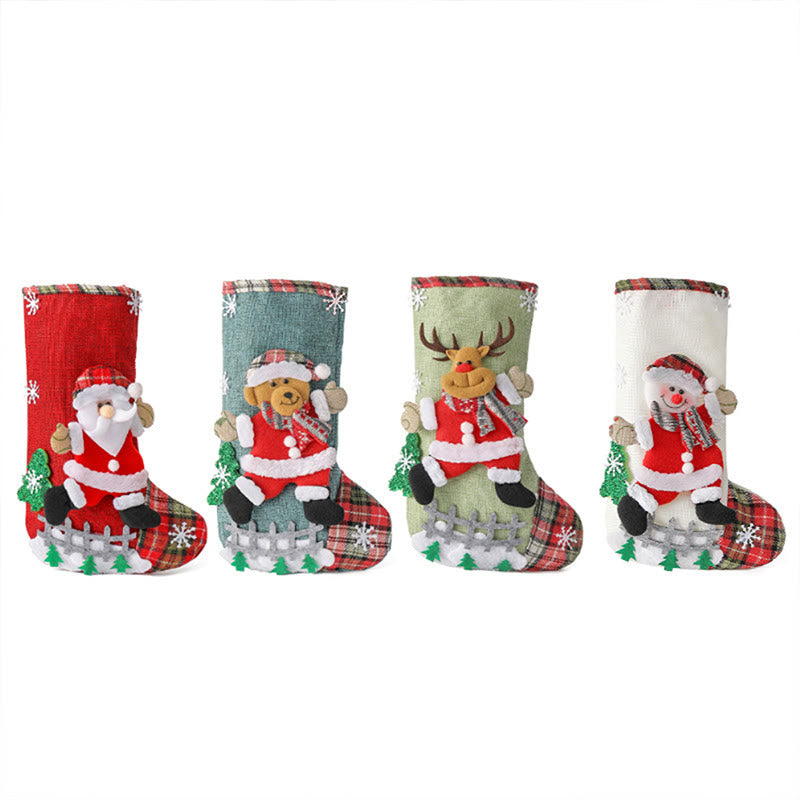 Plus Size Christmas Large Handing Socks(4 Pairs) - image 8