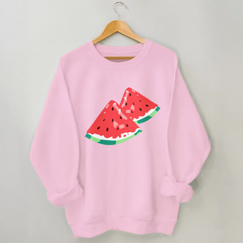 Plus Size Watermelon Sweatshirt - Pink - 3XL - image 4