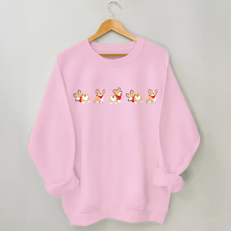 Plus Size Corgi Sweatshirt - Pink - 3XL - image 4
