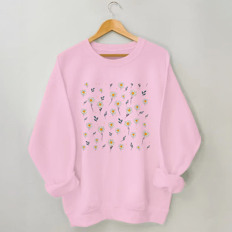 Plus Size Daisy Sweatshirt - Pink - 3XL - image 4