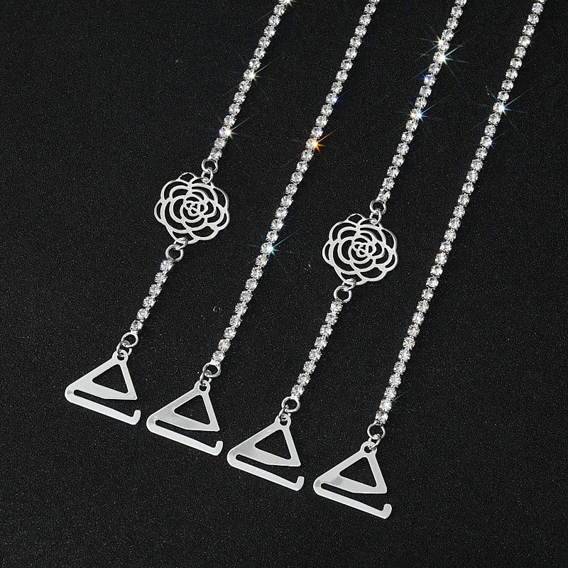 Sexy Rhinestone Shoulder Strap Chain (3 Pairs) - image 9