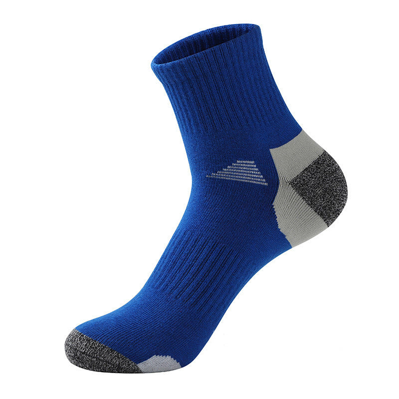 Plus Size Four Seasons Quarter Compression Socks(5 Pairs) - Navy Blue - EU39-45(US6-11) - image 5