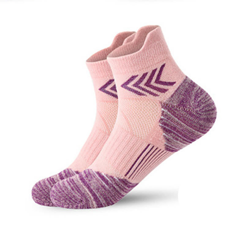 Plus Size Mesh Ankle Compression Socks(6 Pairs) - Pink - EU39-45(US6-11) - image 9