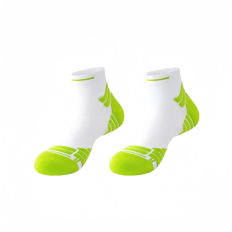 Plus Size Lightweight Cushioning Ankle Compression Socks(4 Pairs) - Green - EU38-44(US5-10) - image 13