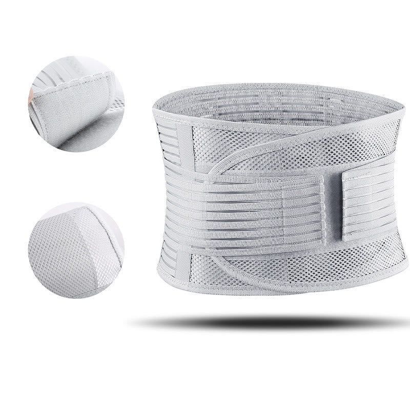 Plus Size Stable Lumbar Support Waist Brace - Grey - 2XL - image 6