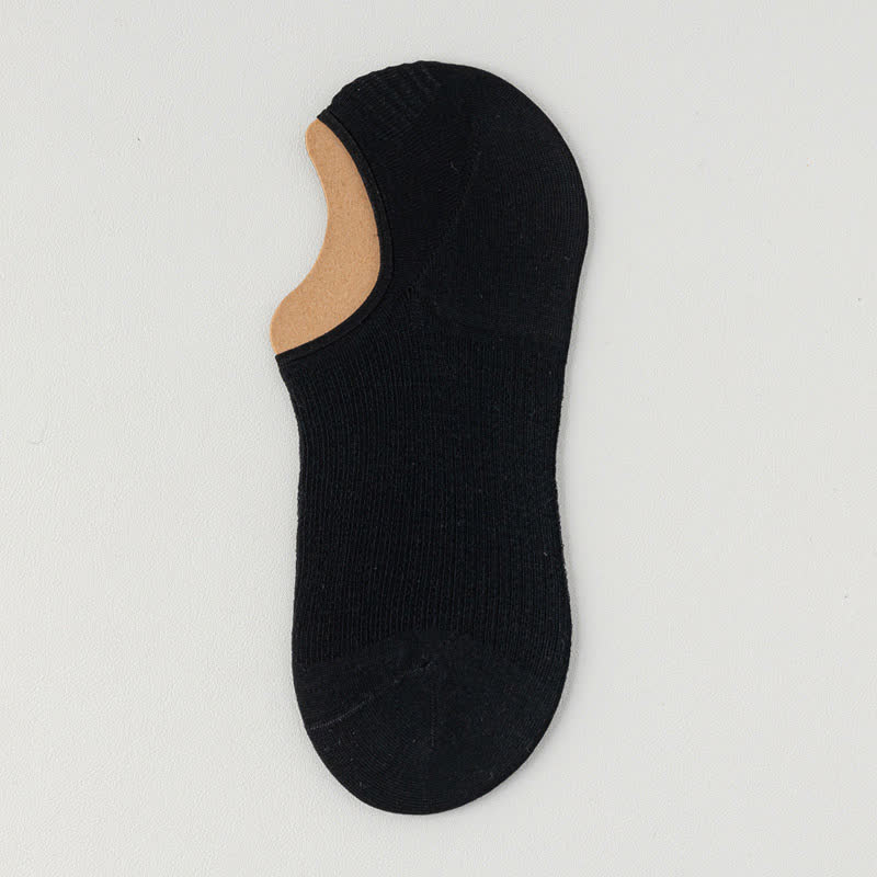 Lightweight Cotton Breathable No-Show Socks(7 Pairs) - Black - EU39-45(U6-11) - image 19