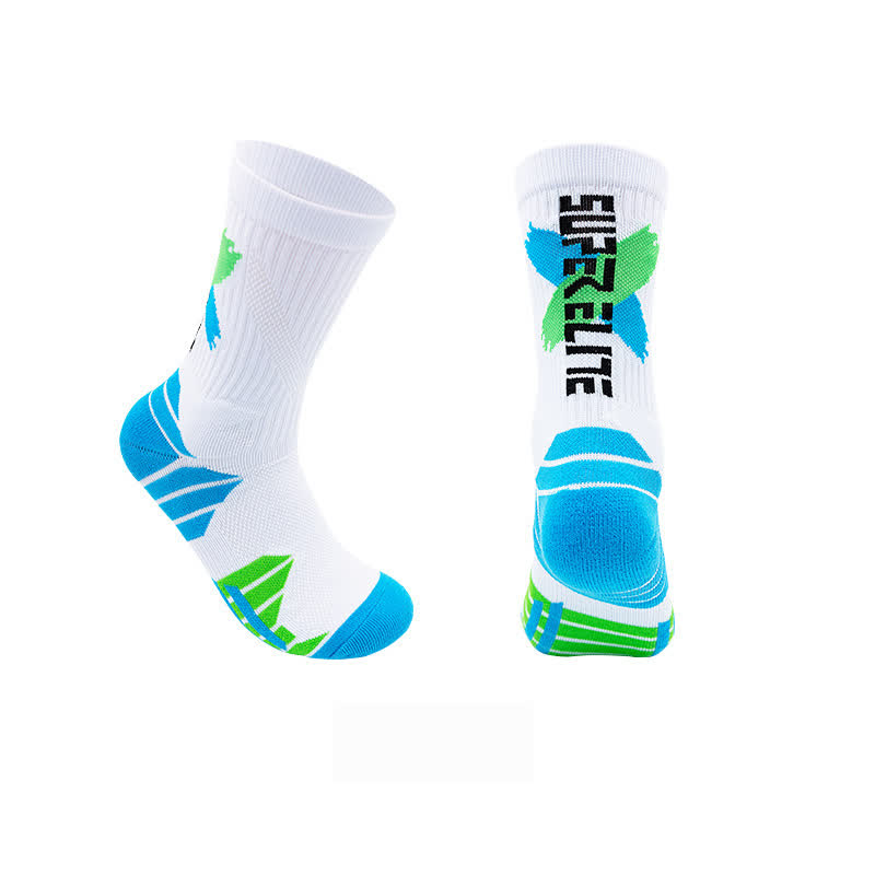 Color-Block Cushioned Support Basketball Quarter Socks(7 Pairs) - G - EU38-44(US5-10) - image 9