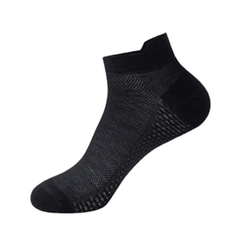 Thin Mesh Breathable Cotton Ankle Socks(6 Pairs) - Black - EU36-41(US3-8) - image 13