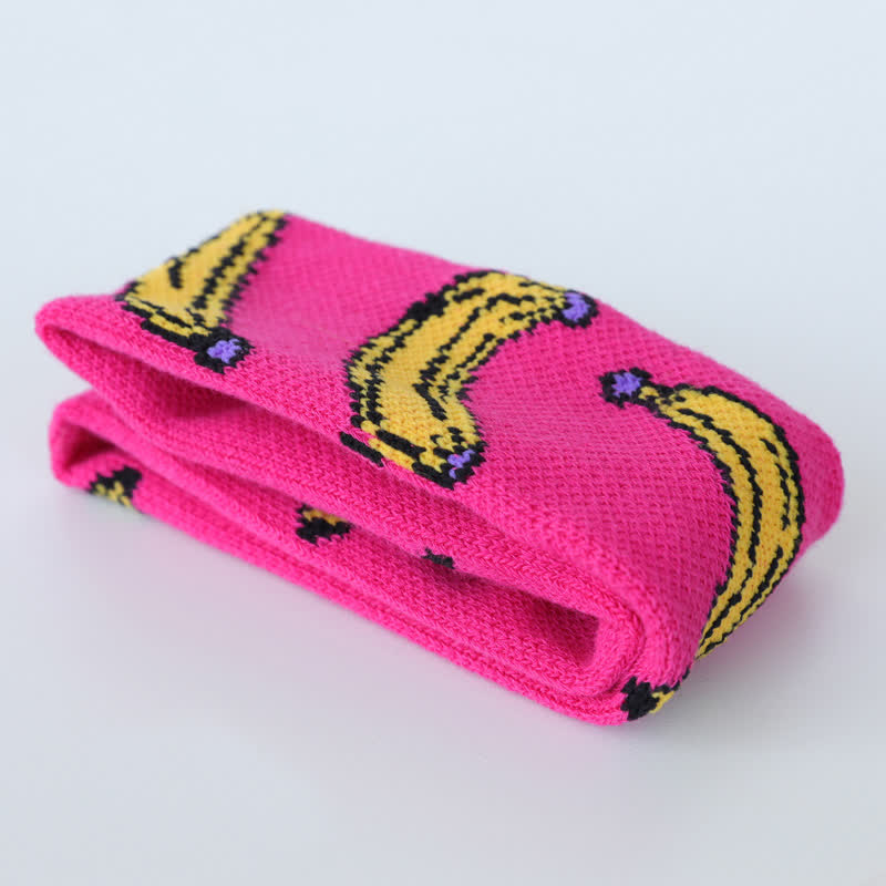 Banana Print Sweat-Absorbent Sports Headband - image 8
