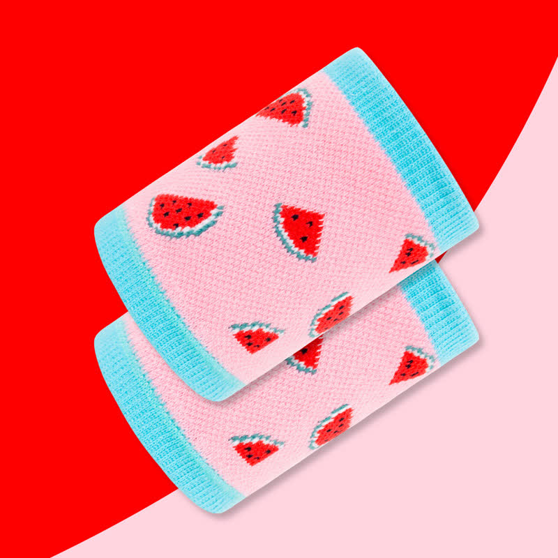 Fun Watermelon Pattern Wrist Sleeves(2 Pairs) - I - image 16