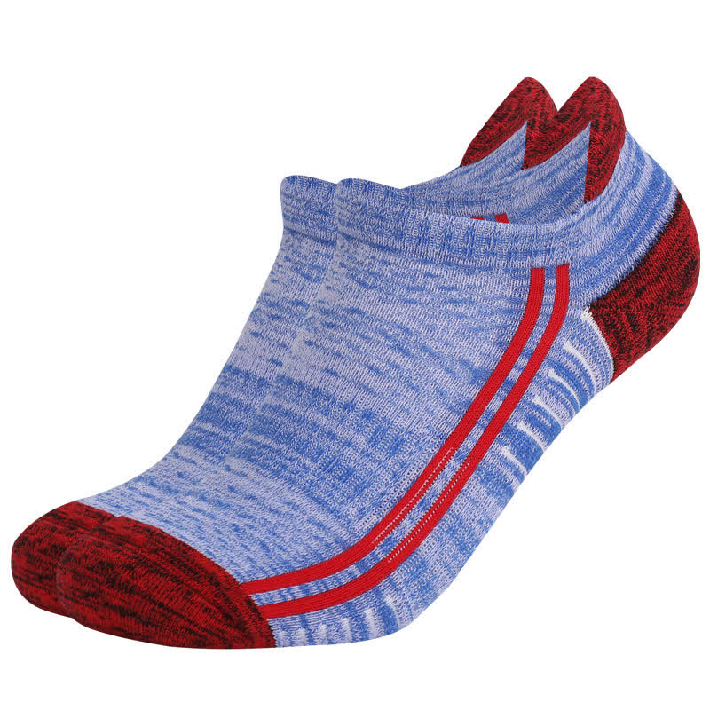 Colorful Striped Cotton Sweat-wicking Breathable Socks(6 Pairs) - Dark Blue - EU39-42(US6-8.5) - image 11