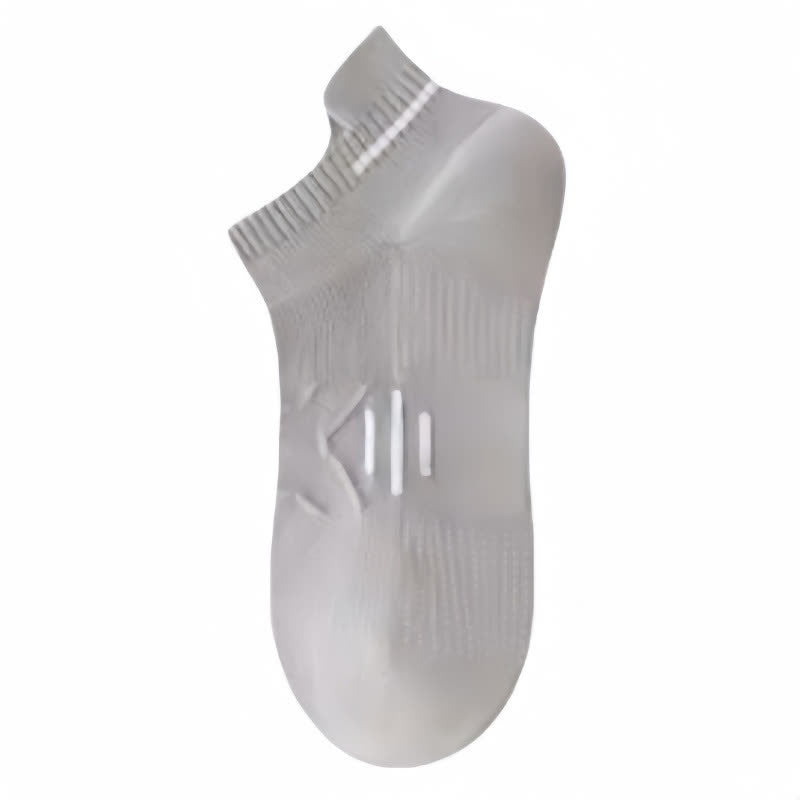 Cotton Sweat-wicking Breathable Sports Ankle Socks(5 Pairs) - Grey - EU36-43(US4-9) - image 13