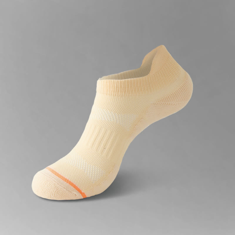 Cotton Sweat-wicking Sports Running Ankle Compression Socks(5 Pairs) - Apricot - EU35-40(US3-7) - image 14