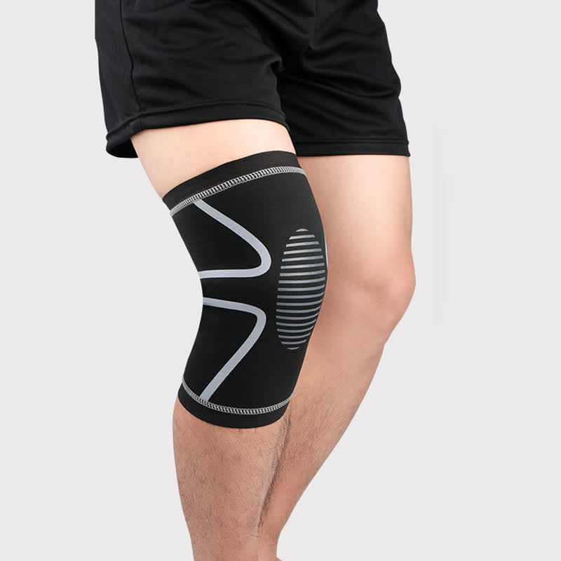 Compression Anti-collision Sports Knee Pads - Grey - XL - image 10