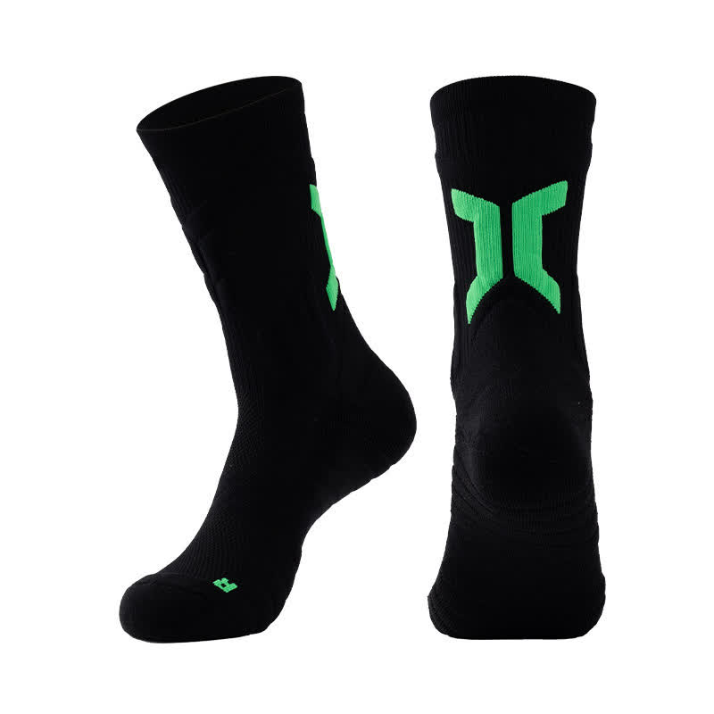 Breathable Sports Quarter Compression Socks(5 Pairs) - Black - EU40-45(US7-11) - image 9