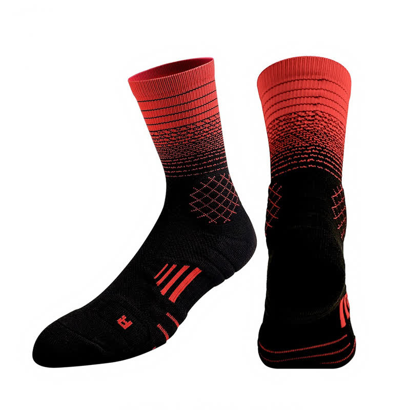 Gradient Sports Quarter Compression Socks(7 Pairs) - Black&Red - EU37-45(US4-11) - image 11