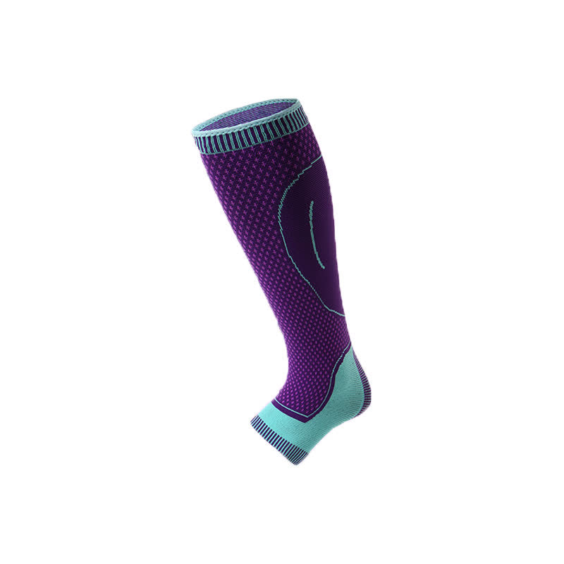 Anti-slip Sports Compression Calf Sleeves - Purple - XL - image 10