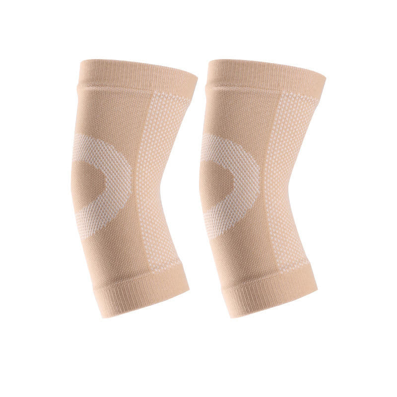 Breathable High Elastic Sports Arm Elbow Sleeves - Nude - L - image 11