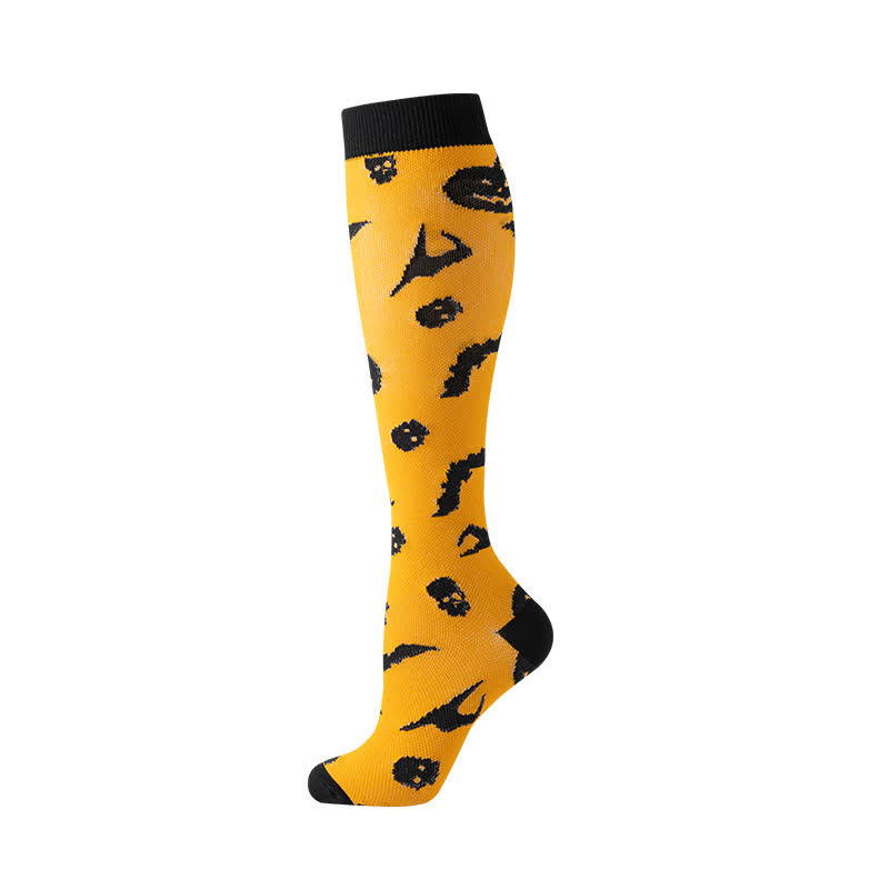 Halloween Skull Ghost Series Compression Socks(5 Pairs) - image 5