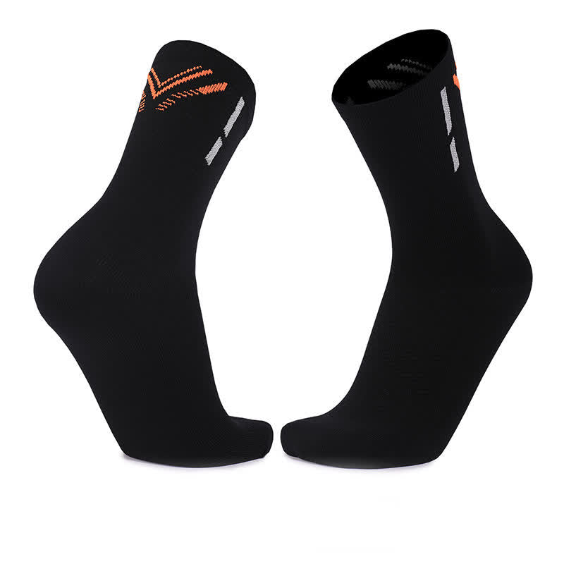 Sports Quick-drying Quarter Compression Socks(4 Pairs) - Black - EU39-45(US6-11) - image 5