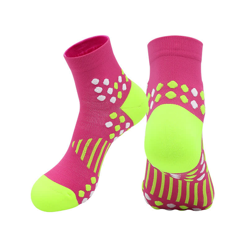Cycling Ankle Compression Socks with Targeted Support(4 Pairs) - Pink - EU39-44(US6-10) - image 12