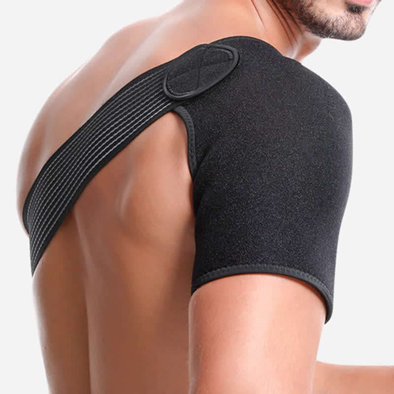 Black Adjustable Elastic Shoulder Brace - image 6