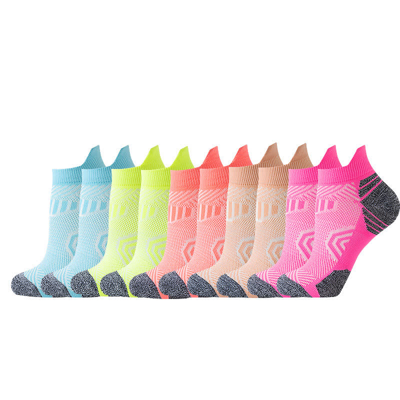 Bright Color Series Ankle Compression Socks(5 Pairs) - Multicolor - EU37-43(US4-9) - image 0