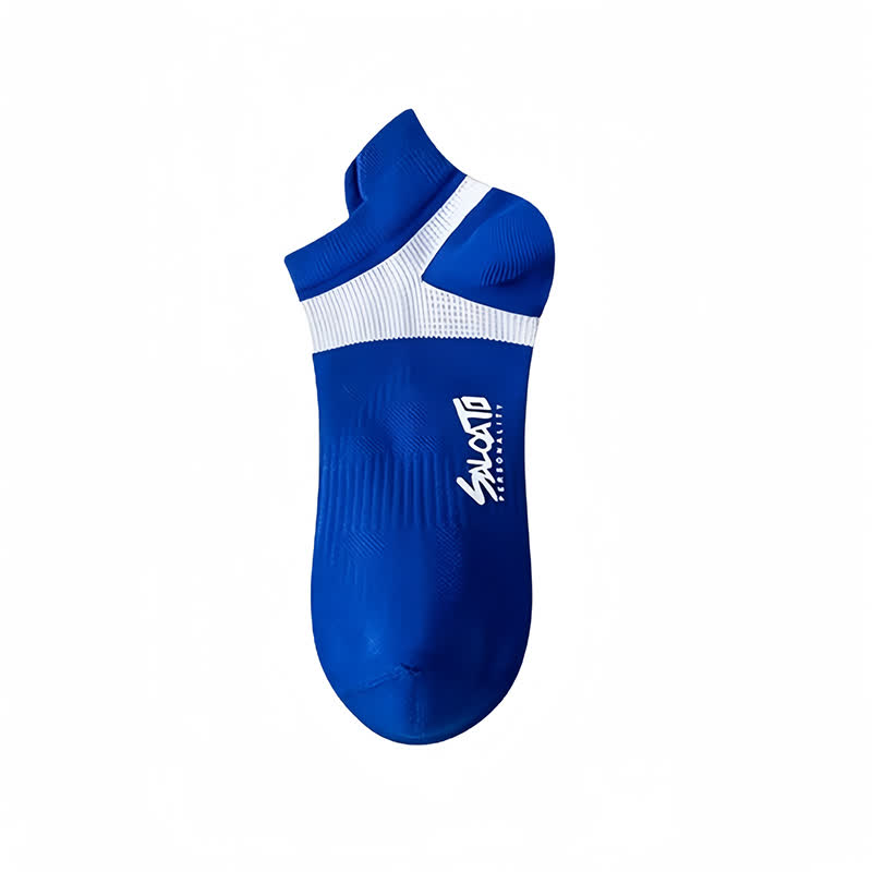 Anti-blister Cotton Athletic Ankle Compression Socks(5 Pairs) - Blue - EU39-44(US6-10) - image 10