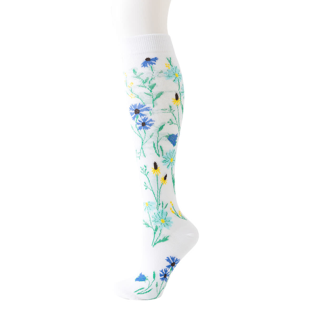 White Floral Series Compression Socks(6 Pairs) - image 6