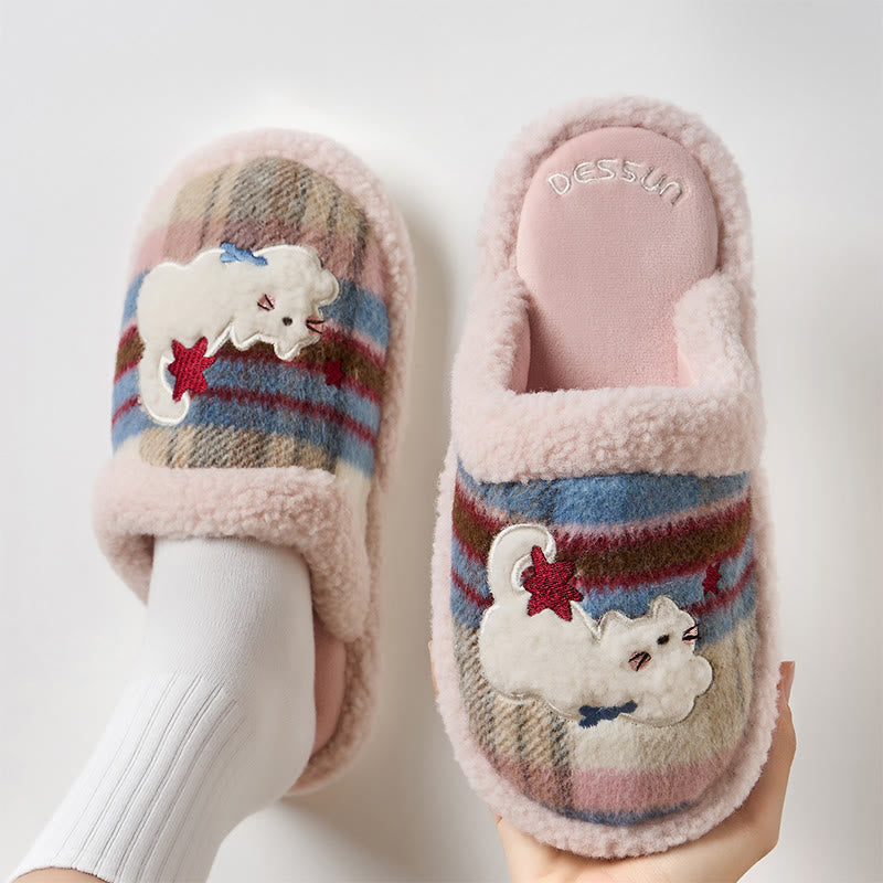 Plus Size Cute Cat Slippers - Pink - EU43-44(US9-10) - image 8