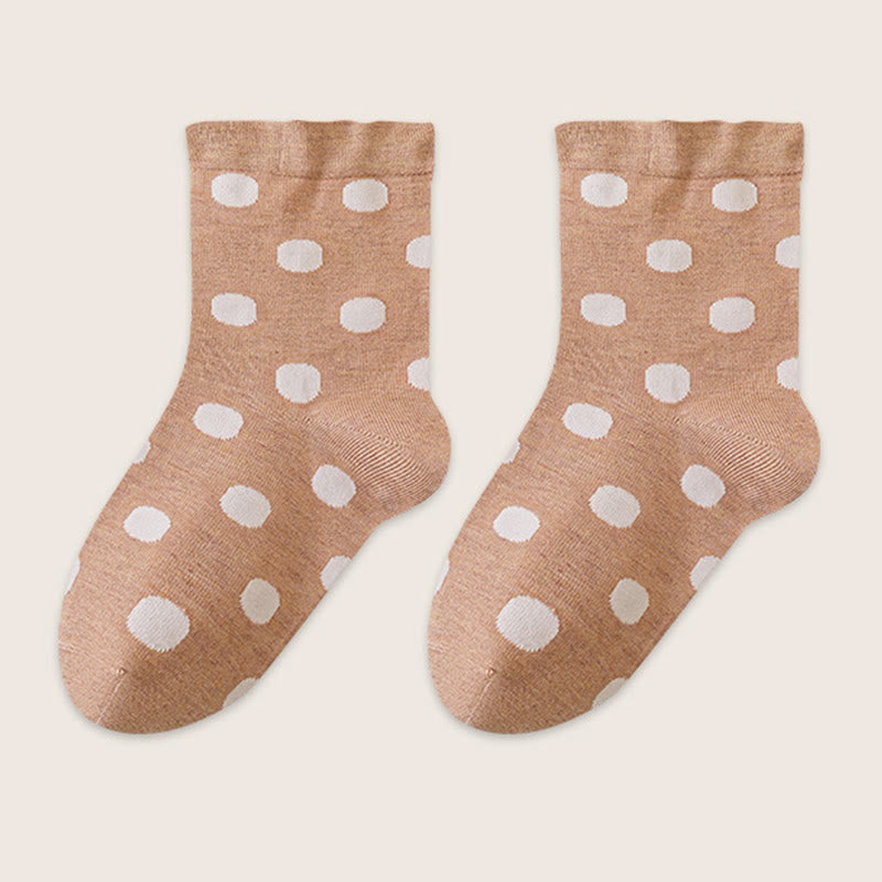 Polka Dots Sleep Socks(2 Pairs) - Pink - EU36-40(US3-7) - image 16