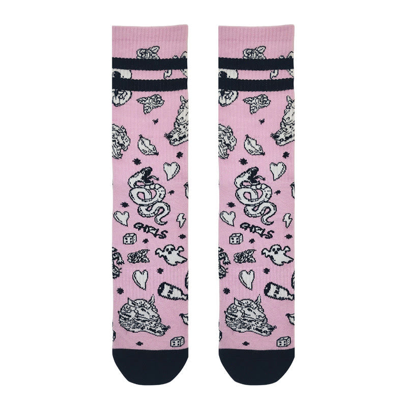 Bold Gothic Quarter Socks(3 Pairs) - image 9