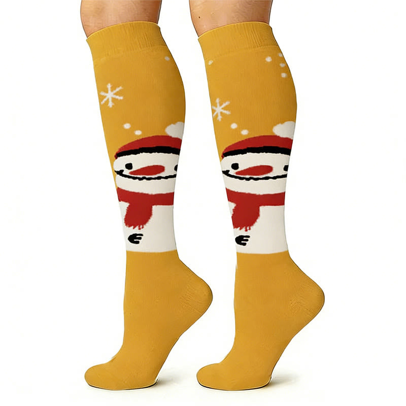 Elk Snowman Bear Compression Socks(6 Pairs) - image 7