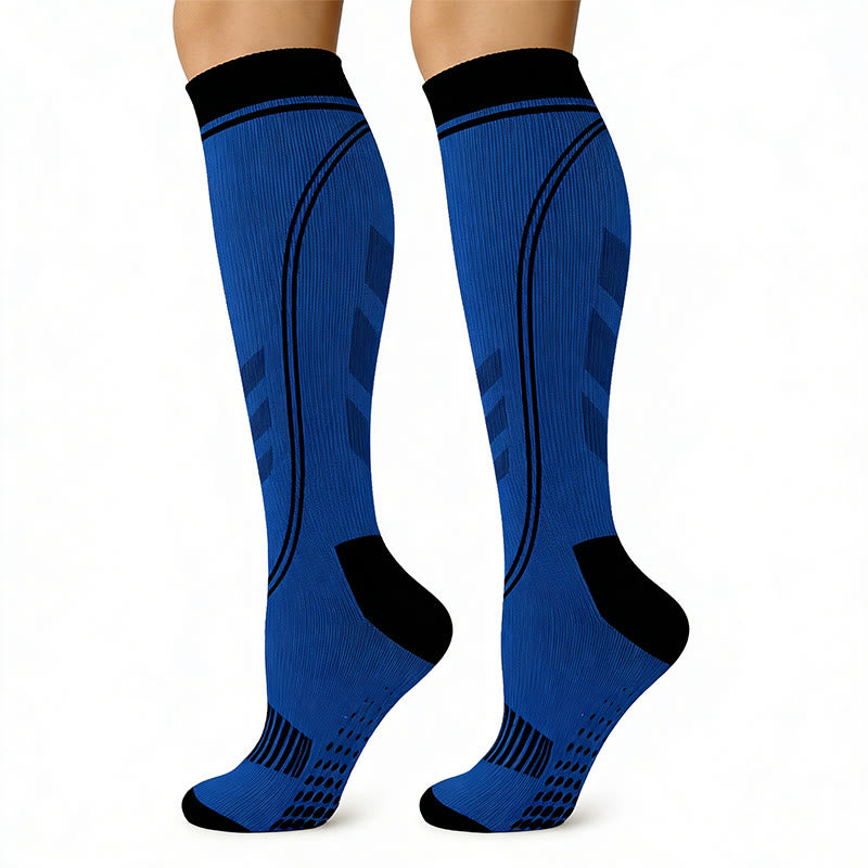 Support Sport Compression Socks(5 Pairs) - Blue - S/M - image 10