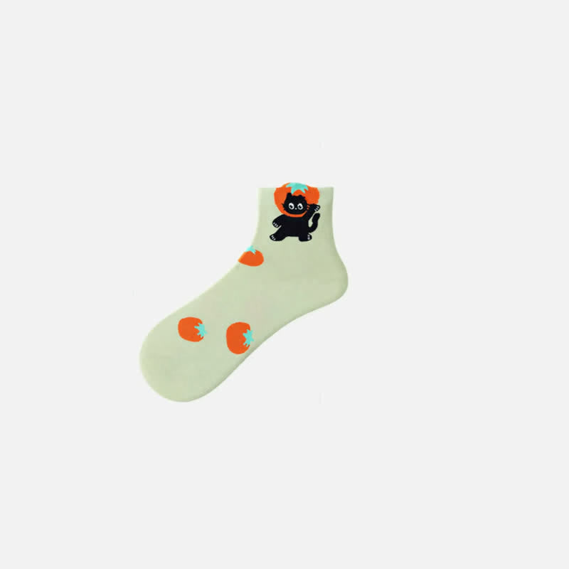 Cute Cartoon Quarter Socks(5 Pairs) - image 5