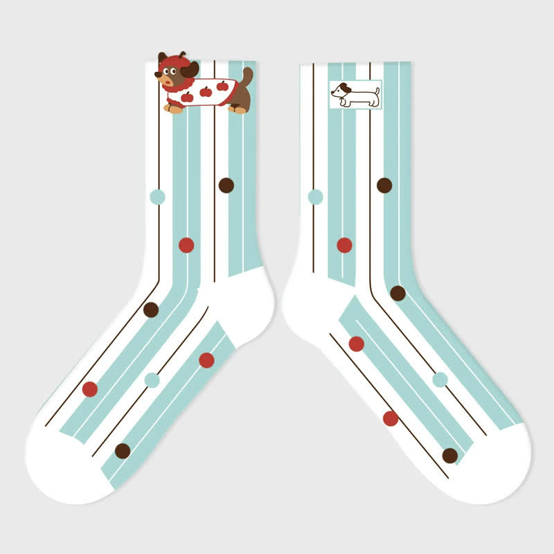 Cute Panda Cartoon Quarter Socks(3 Pairs) - image 4