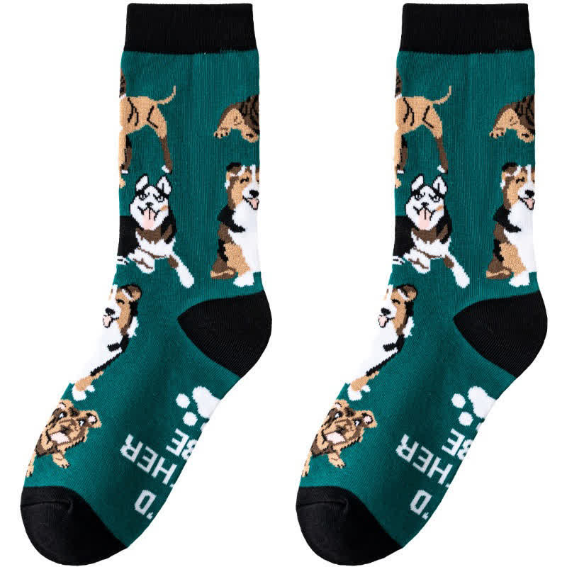 Cute Cartoon Animal Quarter Socks(3 Pairs) - image 3