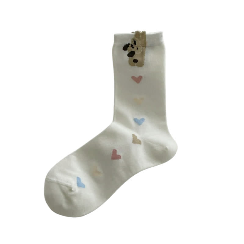 Cute Pattern Heart Socks(5 Pairs) - image 6